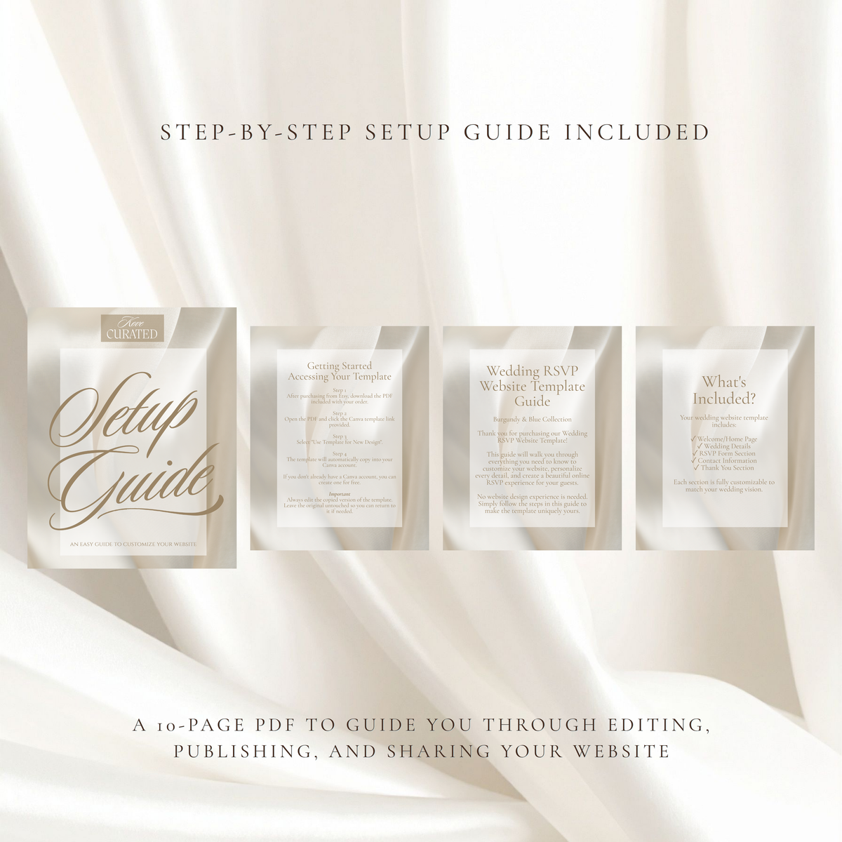 Brown and Beige Save the Date Wedding Invite/Website
