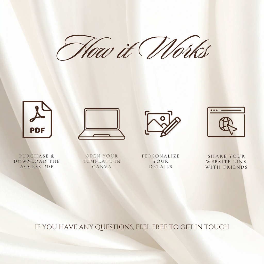 Brown and Beige Save the Date Wedding Invite/Website