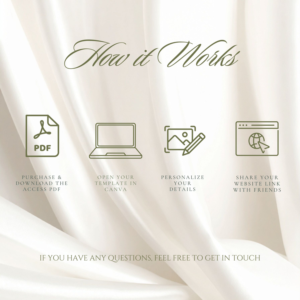 Green and Beige Wedding Save the Date Invite