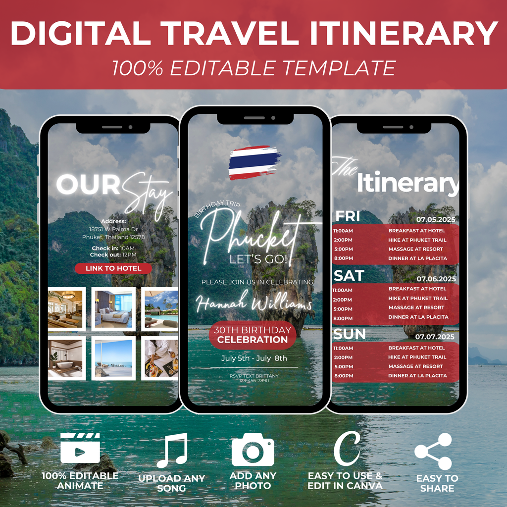 Thailand Trip Itinerary