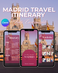 Spain Trip Itinerary Template