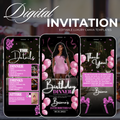 Pink Birthday Invite
