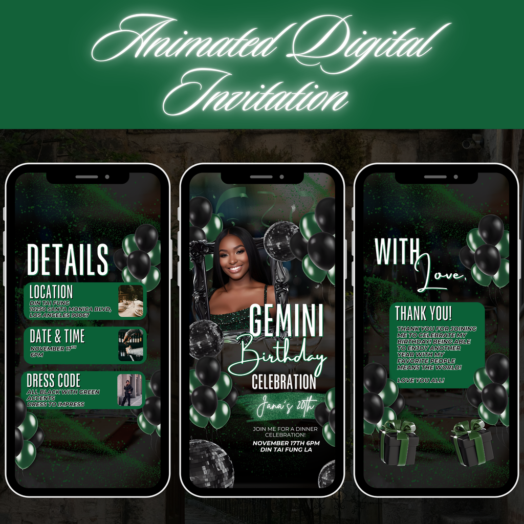 Green Gemini Invite