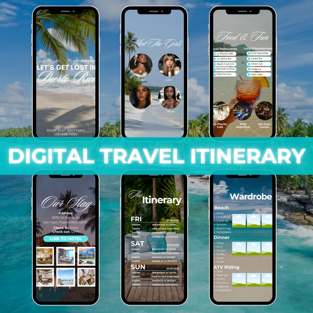 Puerto Rico Trip Itinerary Template