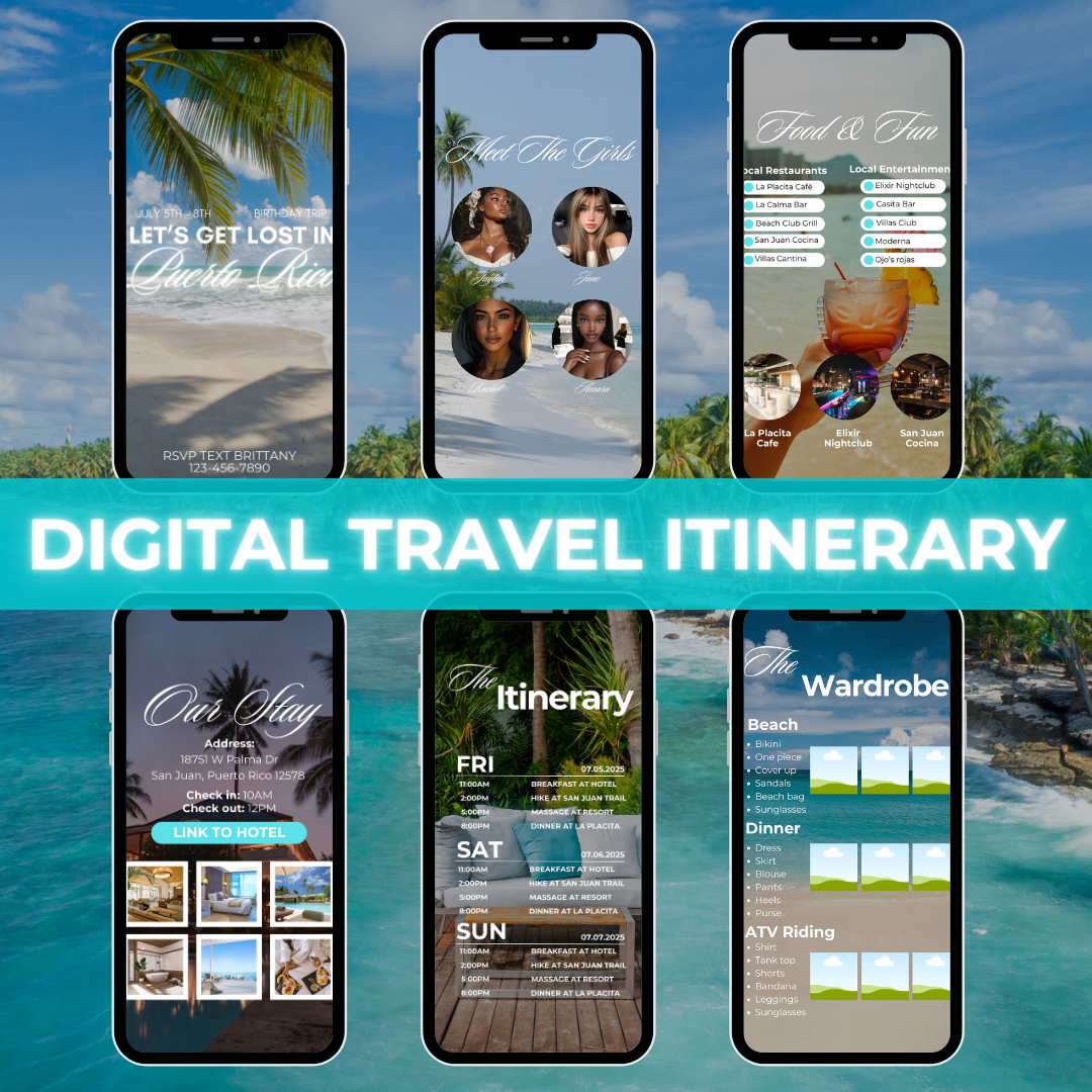 Puerto Rico Trip Itinerary Template