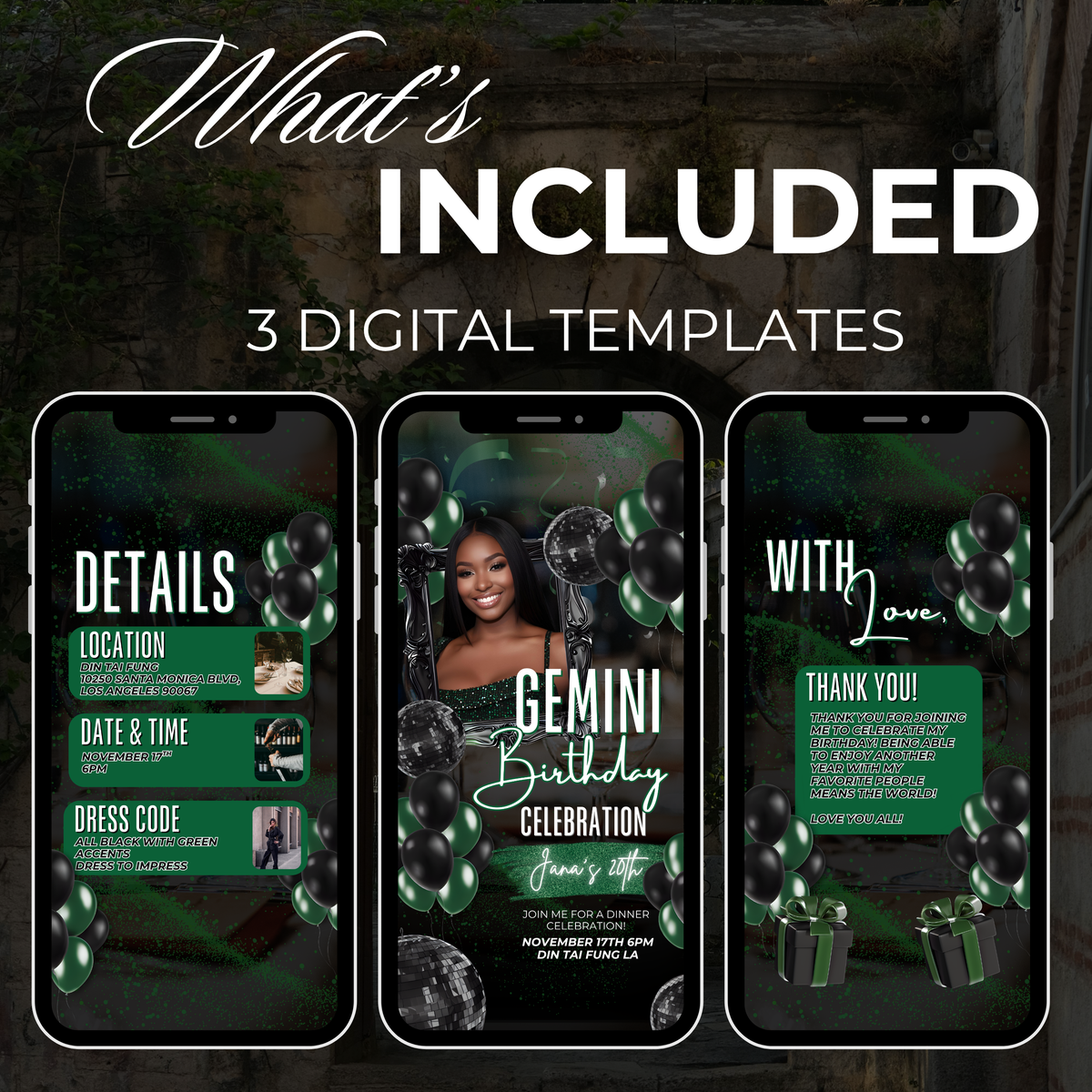 Green Gemini Invite