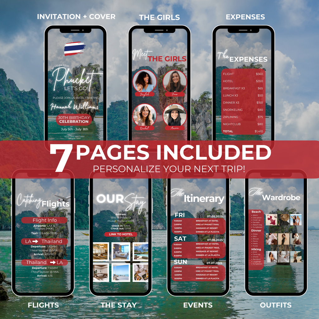 Thailand Trip Itinerary