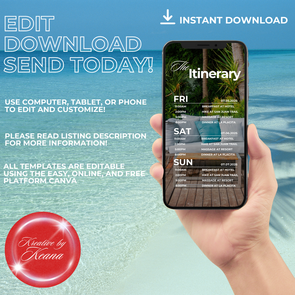 Puerto Rico Trip Itinerary Template
