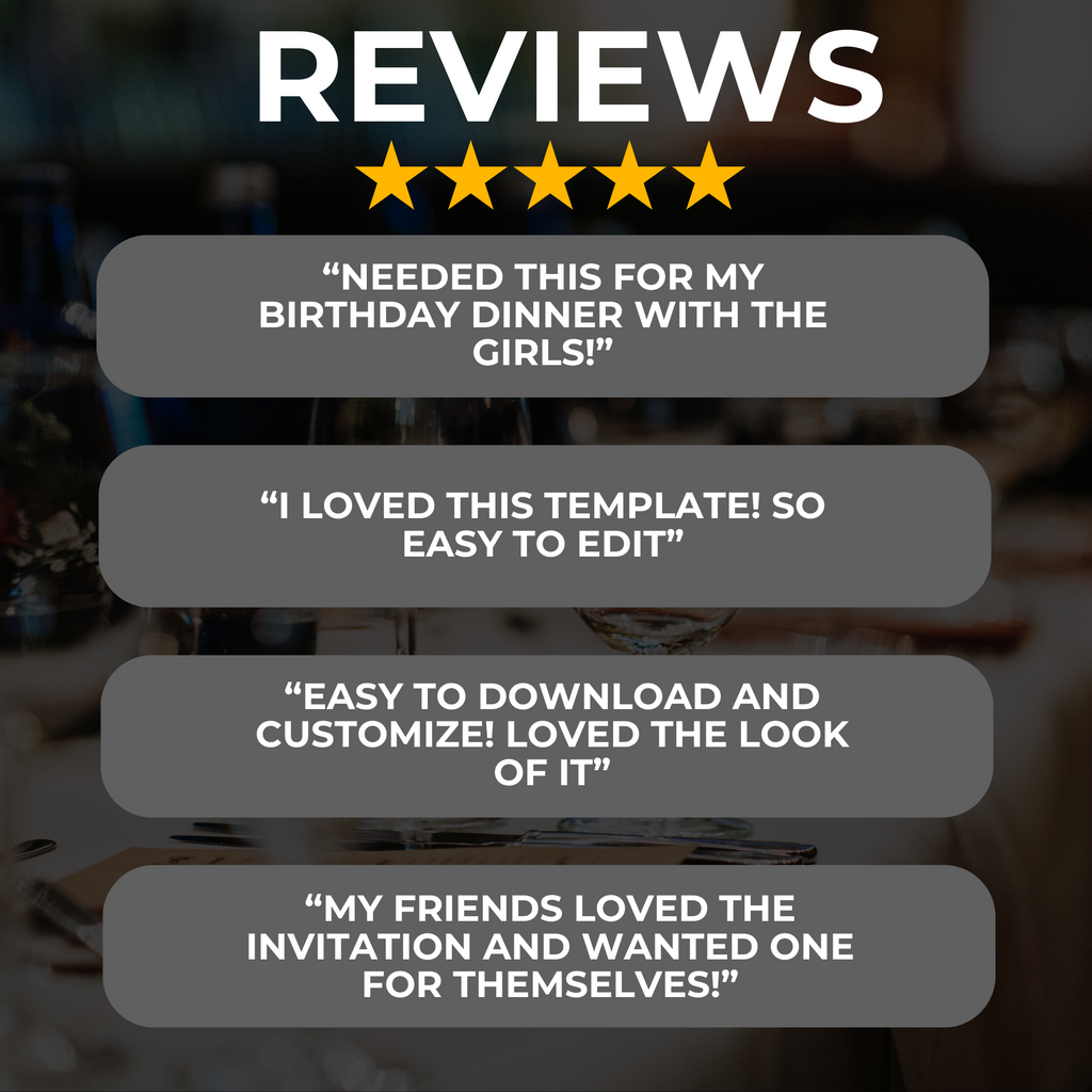 Silver Birthday Invite