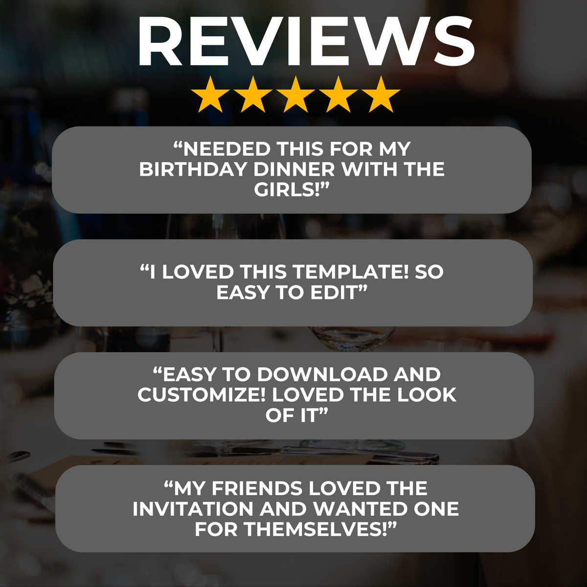 Silver Birthday Invite