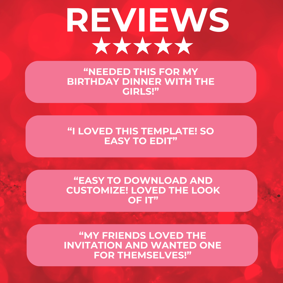 Pink and Red Galentine's Invite