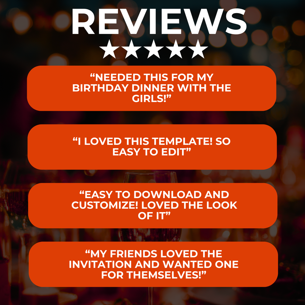 Orange Aries Birthday Invite