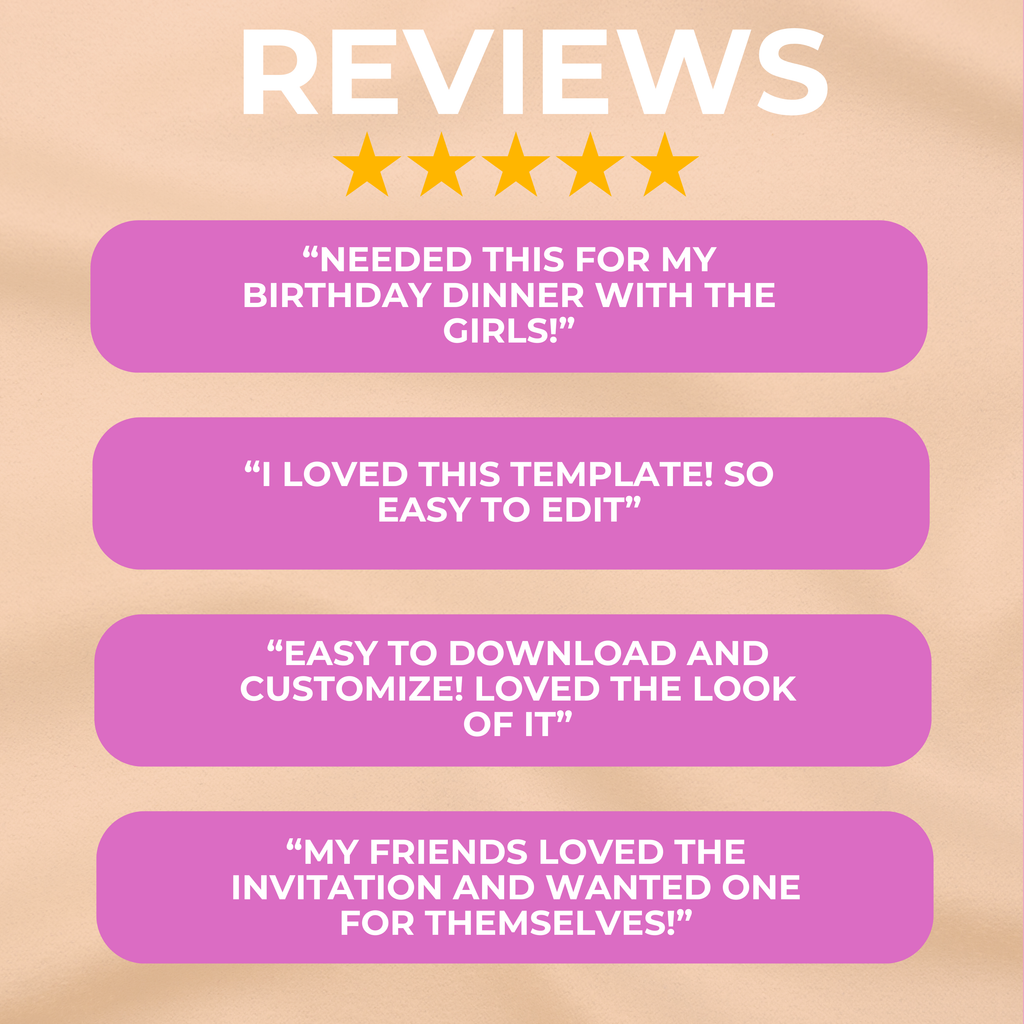 Pastel Pink and Yellow Birthday Invite