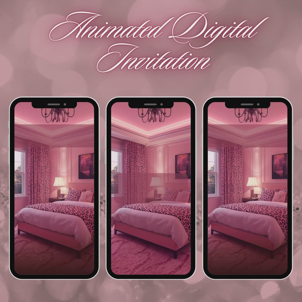 Girls Pajama Party/Birthday Invite