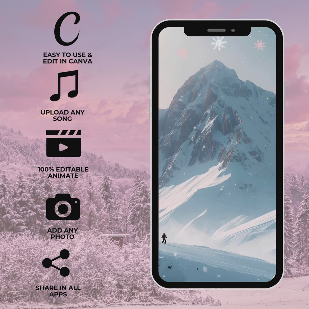 Pink Ski Trip Invite