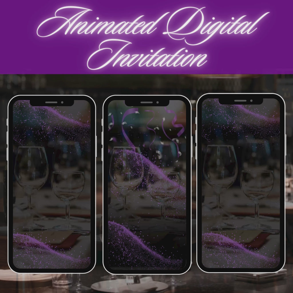 Purple Pisces Invite